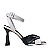 Carrano - Sandalia Twist Couro Branco e Preto - Imagem 1