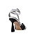 Carrano - Sandalia Twist Couro Branco e Preto - Imagem 3