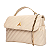 Carrano - Bolsa Tiracolo Liza Media Couro Off White Lait - Imagem 2