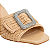 Carrano - Open Mule Maxi Fivela Rafia Bege Riviera - Imagem 4