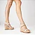 Carrano - Sandalia Anabela Texture Palha e Couro Off White - Imagem 5