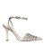 Carrano -Scarpin Slingback Flawless Cristal Salto Drop Couro Nobuck Off White Lait - Imagem 1