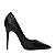 Carrano - Scarpin Loretta Salto Fino Couro Snake Black - Imagem 1