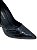 Carrano - Scarpin Loretta Salto Fino Couro Snake Black - Imagem 3