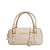 Carrano - Bolsa Giorgia Tote Minimal Pequena Couro Off White Lait - Imagem 1