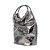 Carrano - Bolsa Lizzie Bucket Glam Pequena Couro Spechio Metalizado Pewter - Imagem 3