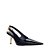 Carrano - Scarpin Slingback Salto Fino Stiletto Couro Verniz Preto - Imagem 2
