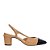 Carrano - Scarpin Slingback Cap Toe Couro Bege Toffee - Imagem 1