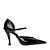 Carrano - Scarpin Slingback Bico Alongado Salto Fino Couro Verniz Preto - Imagem 1