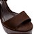 Carrano - Sandália Maxi Plataforma Couro Nobuck Marrom Dark Brown - Imagem 4