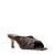 Carrano - Open Mule Twist Salto Fino Couro Marrom Dark Brown - Imagem 2