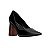 Carrano Scarpin Emma Salto Oval Couro Preto - Imagem 2