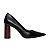 Carrano Scarpin Emma Salto Oval Couro Preto - Imagem 1
