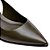 Carrano - Scarpin Slingback Classic Salto Bloco Couro Verde Herb - Imagem 3