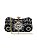 Seu Sapato - Bolsa Clutch Pedras Pretas Silver - Imagem 1
