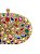 Seu Sapato -  Bolsa Festa Clutch Pedras Coloridas Gold - Imagem 2