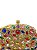 Seu Sapato -  Bolsa Festa Clutch Pedras Coloridas Gold - Imagem 3