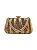 Seu Sapato - Bolsa Clutch Gold Fundo Preto - Imagem 1