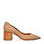 Carrano - Scarpin Salto Bloco Couro Nobuck Toffee - Imagem 1