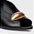 Carrano - Open Mule Gold Drop Salto Fino Couro Preto - Imagem 4