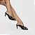 Carrano - Open Mule Gold Drop Salto Fino Couro Preto - Imagem 5