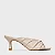 Carrano - Open Mule Twist Salto Fino Couro Off White Vanilla - Imagem 1