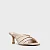 Carrano - Open Mule Twist Salto Fino Couro Off White Vanilla - Imagem 2