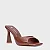 Carrano - Open Mule Basic Salto Allure Couro Marrom Walnut - Imagem 2