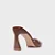 Carrano - Open Mule Basic Salto Allure Couro Marrom Walnut - Imagem 3