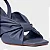 Carrano - Sandália Drape Salto Allure Couro Azul Steel - Imagem 4
