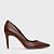 Carrano - Scarpin Beatriz Salto Fino Couro Marrom Walnut - Imagem 1