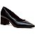 Cecconello - Scarpin couro preto salto bloco Baixo - Imagem 1