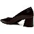 Cecconello - Scarpin couro preto salto bloco Baixo - Imagem 2