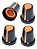 10 X KNOB PARA POTENCIOMETRO WH148 15X17mm - LARANJA - Imagem 1