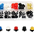 KIT 25  PUSH BUTTON COM CAPAS COLORIDAS X 25 PARES REDONDA - Imagem 3