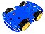 KIT CHASSI COM 4 RODAS 4WD - AZUL - Imagem 1