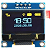 DISPLAY LCD OLED I2C 0.96" AZUL COM AMARELO Y/B SSD1306 - Imagem 1