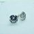 BRINCOS REDONDO ZIRCONIA CRISTAL 10MM PRATA 925 - Imagem 1