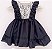Vestido preto - Babados e renda - Imagem 1