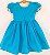 Vestido infantil Amor Puro - Azul Celeste - Imagem 2