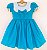 Vestido infantil Amor Puro - Azul Celeste - Imagem 1