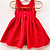 Vestido infantil - Explosão de glitter Vermelho - Imagem 2
