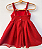 Vestido infantil Super especial de natal - Brilho total vermelho - Imagem 2