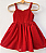 Vestido infantil Super especial de natal - Brilho total vermelho - Imagem 1