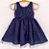 Vestido infantil - Explosão de glitter azul marinho - Imagem 1