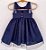 Vestido infantil - Explosão de glitter azul marinho - Imagem 2