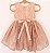 Vestido infantil Clássico em renda nude - Imagem 2