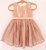 Vestido infantil Clássico em renda nude - Imagem 1