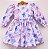 Vestido infantil Coleção de inverno Um Sonho - Borboleta no céu lilas - Imagem 1