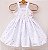 Vestido infantil Coleção Alegria - Show de Corações Branco - Imagem 1